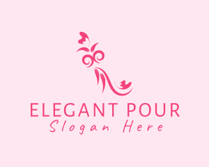 Elegant Flower Decor logo design