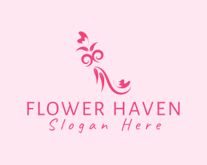 Elegant Flower Decor logo design