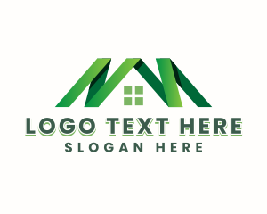 Neighborhood - Architecture House Roofing logo design