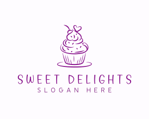 Sweet Heart Cupcake logo design