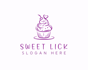 Sweet Heart Cupcake logo design