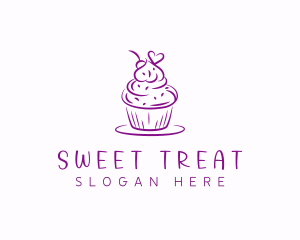 Sweet Heart Cupcake logo design