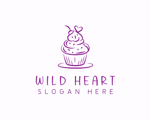 Sweet Heart Cupcake logo design