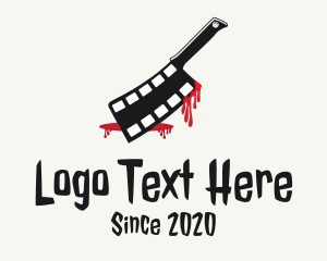 Scary - Butcher Knife Filmstrip logo design