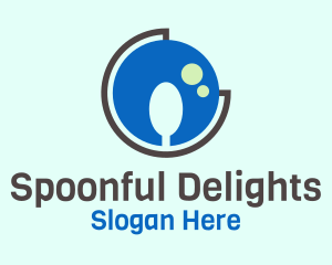 Spoon - Round Globe Spoon logo design