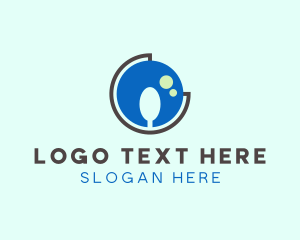 Silverware - Round Globe Spoon logo design