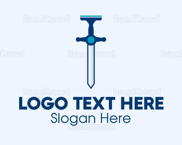 Clean Squeegee Sword Logo