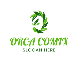 Mental Health - Organic Leaf Head logo design