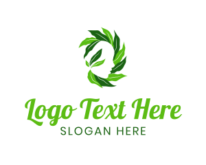 Organic - Organic Leaf Head logo design