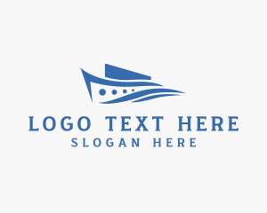 Logisitics - Marine Ferry Boat Ship logo design