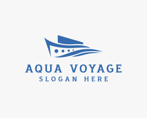 Marine Ferry Boat Ship logo design