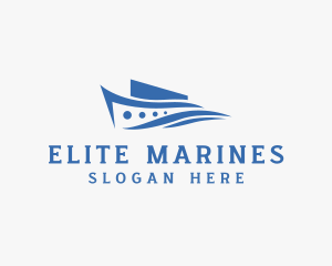 Marine Ferry Boat Ship logo design