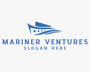 Marine Ferry Boat Ship logo design