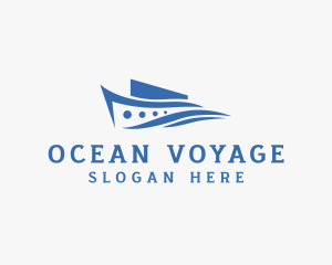 Marine Ferry Boat Ship logo design