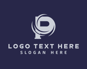 Company - Generic Whirl Swoosh Letter P logo design