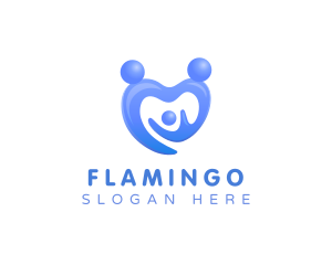 Family - Family Child Care Heart logo design