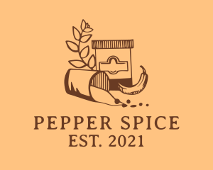 Pepper - Cooking Pepper Spice logo design