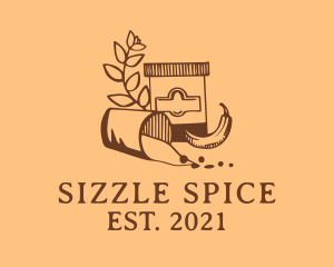 Cooking Pepper Spice logo design