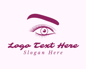 Eyelash Perm - Eyebrow & Lashes Beauty logo design
