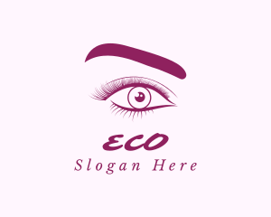 Eyebrow & Lashes Beauty Logo