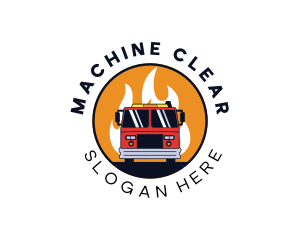 Fire Truck Vehicle Logo