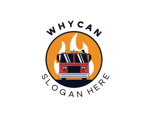 Fire Truck Vehicle Logo