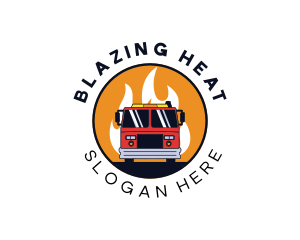 Fire - Fire Truck Vehicle logo design