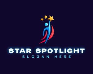 Star Human Achiever logo design