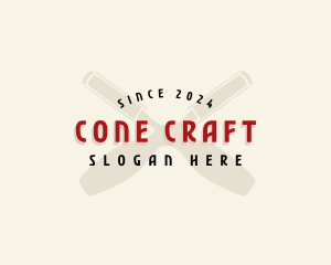 Chisel Carving Tool logo design