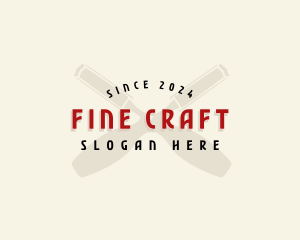 Chisel Carving Tool logo design