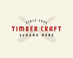 Woodcraft - Chisel Carving Tool logo design