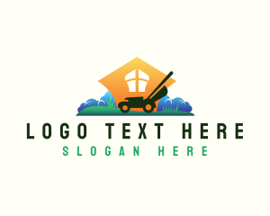Plant - Lawn Care Grass Cutter logo design