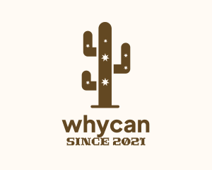 Mexico - Brown Western Cactus logo design