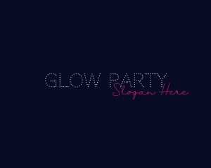 Rave - Bright Neon Nightlife logo design