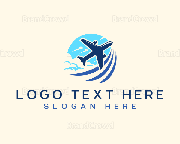 Travel Airplane Aviation Logo