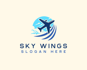 Travel Airplane Aviation  logo design