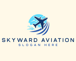 Travel Airplane Aviation  logo design