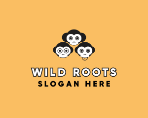 Wild Monkey Zoo logo design