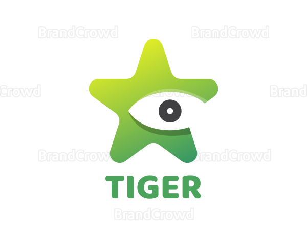 Gradient Star Eye Logo