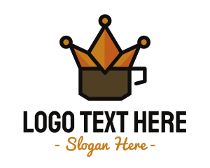 Cup - Crown Coffee Cup logo design