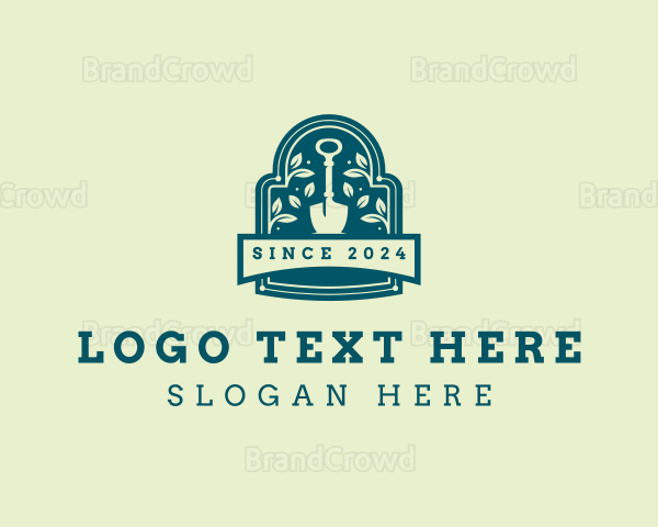 Landscaping Garden Shovel Logo