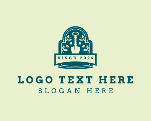 Shovel - Landscaping Garden Shovel logo design