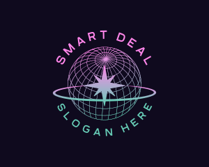 Star Planet Orbit Y2K Logo