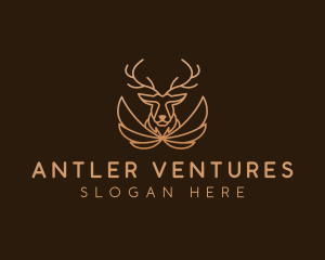 Wing Antler Buck logo design