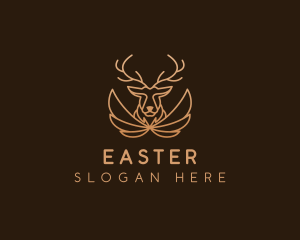 Antler - Wing Antler Buck logo design