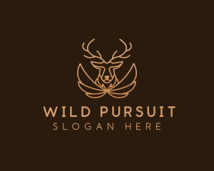 Wing Antler Buck logo design