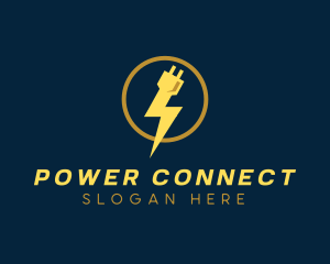 Plug - Power Electric Plug logo design