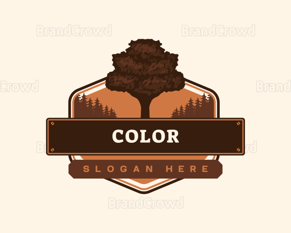 Tree Woodwork Forest Logo