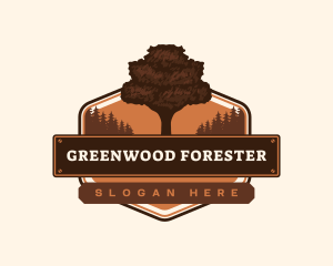 Tree Woodwork Forest logo design