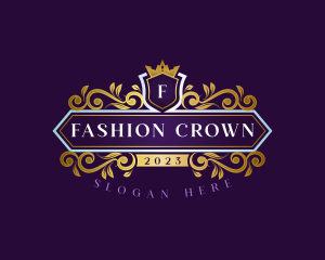 Crown Crest Royalty logo design